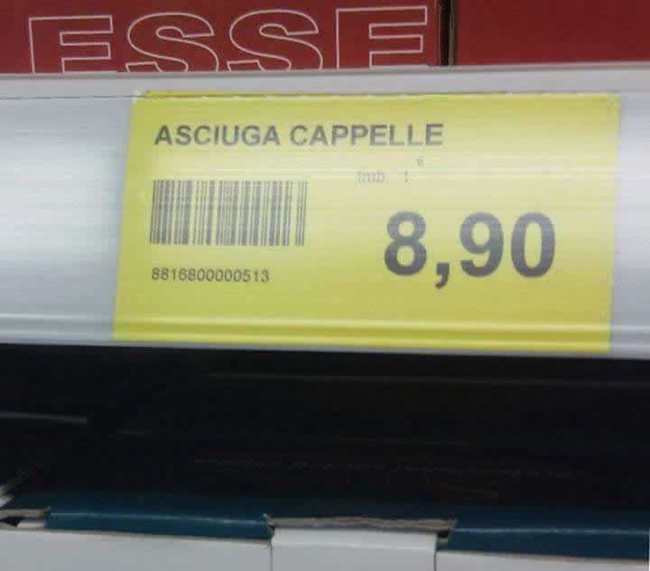 Asciuga cappelle