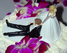 Destino matrimoniale sulla torta