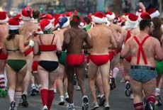 La maratona dei babbi natale