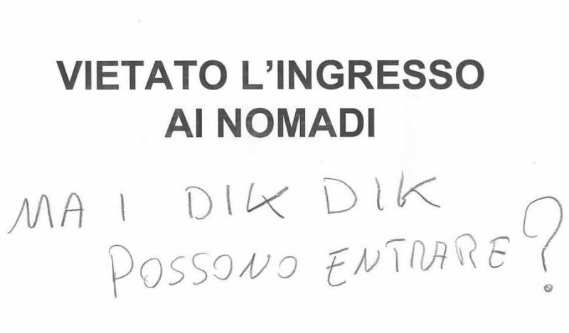 Vietato l'ingresso ai nomadi